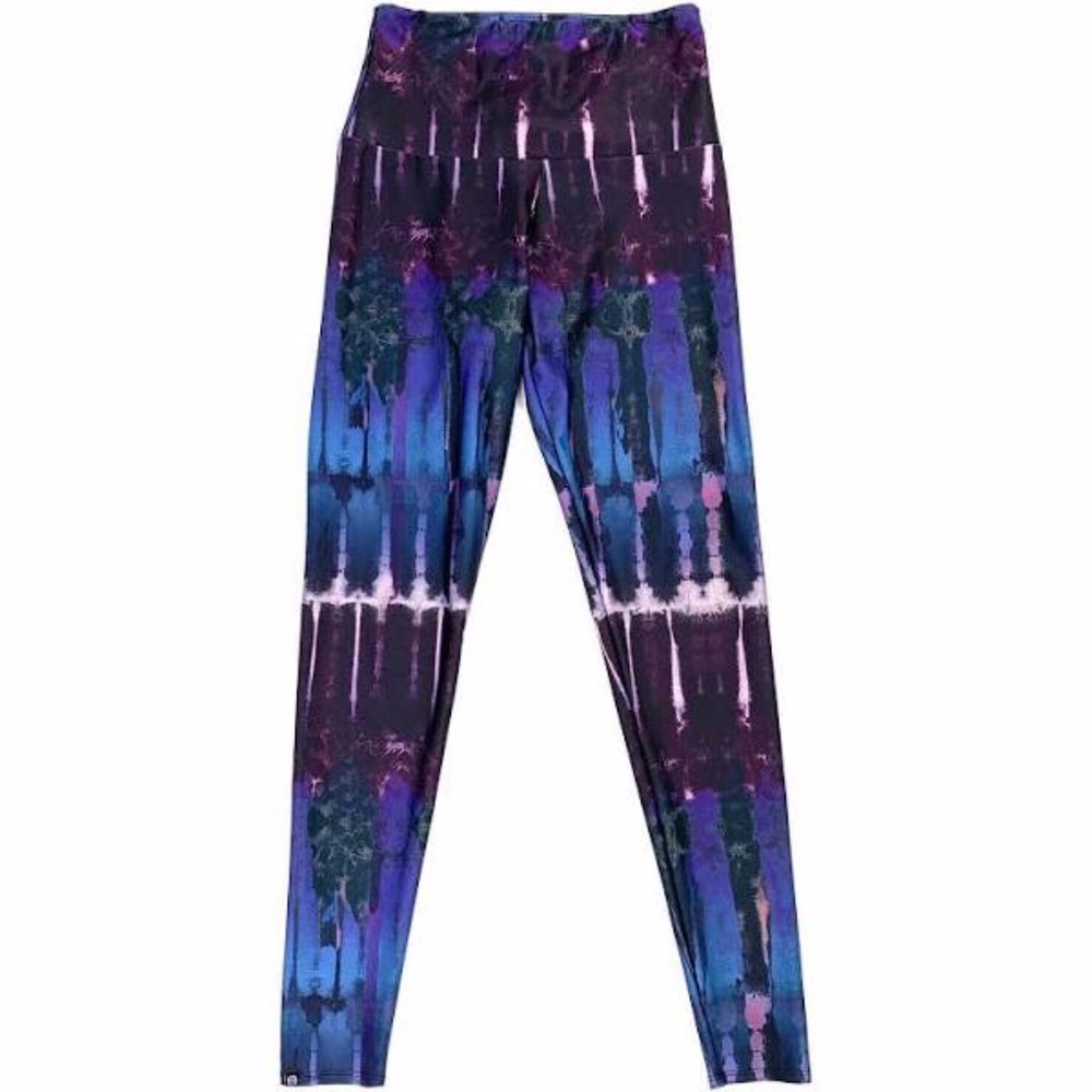Onzie Purple Tie Dye High Waisted Legging